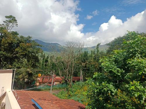 a view from the roof of a house at Chikmagalur cool stay in Chikmagalūr