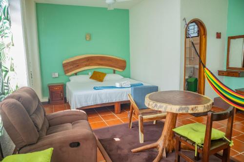 Ένα ή περισσότερα κρεβάτια σε δωμάτιο στο Casa San Jerónimo