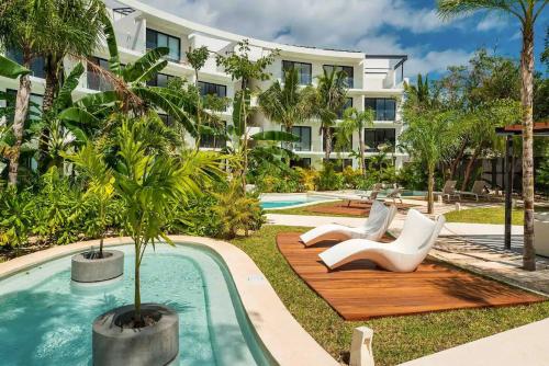 Central Park Lagunas - Luxury Modern Condo With Kitchen en Tulum