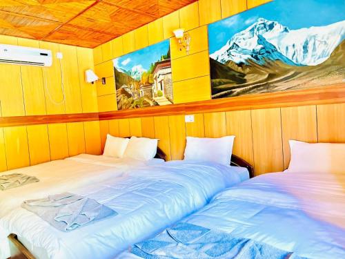 Postel nebo postele na pokoji v ubytování Hotel Hermitage