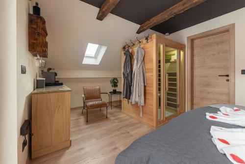 Kuchyň nebo kuchyňský kout v ubytování Deluxe House Maj