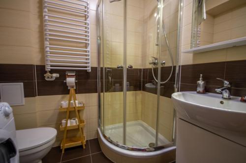 Kylpyhuone majoituspaikassa InPoint Podgórze Apartment