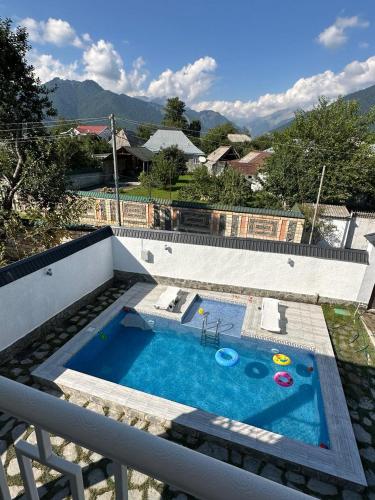 a small swimming pool with at VIP Family Villa HOT POOL in Gabala