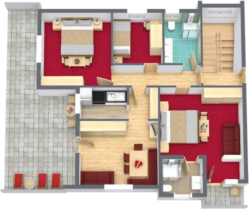 Plan de l'établissement Apart Albert