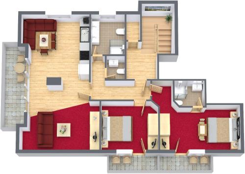 Plan de l'établissement Apart Albert