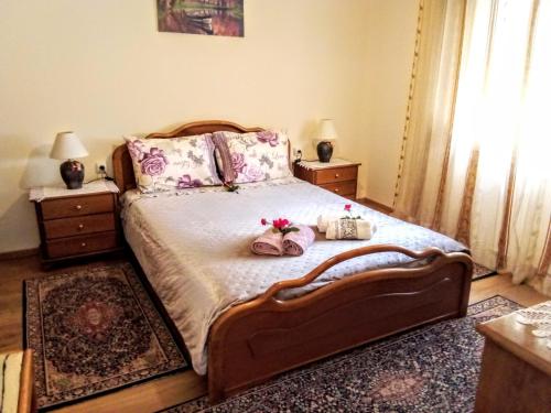 Ένα ή περισσότερα κρεβάτια σε δωμάτιο στο Tanias Apartment