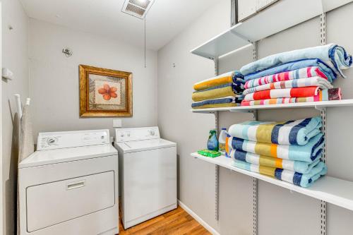 a laundry room with a washer and dryer at Mesa Outdoor Oasis with Private Pool and Patio! in Mesa