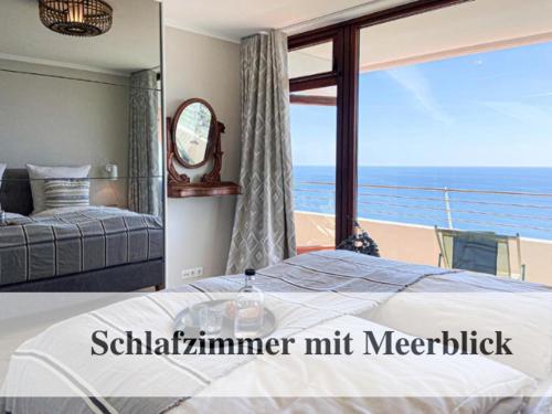 Krevet ili kreveti u jedinici u objektu Premium Ferienwohnung mit Meerblick