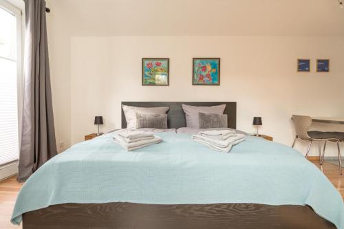 Katil atau katil-katil dalam bilik di Ferienwohnung Neuhaus