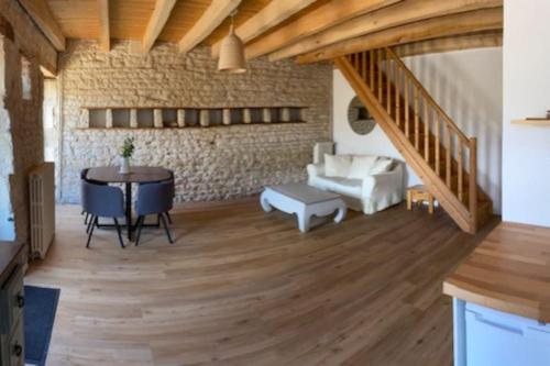 Posezení v ubytování Gîte au cœur du Marais mouillé (2 à 4 pers - 60m²)