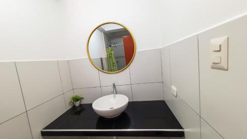 Koupelna v ubytování Casa El Errante