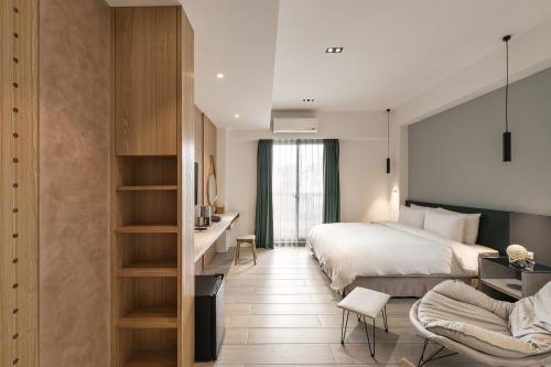 Ein Bett oder Betten in einem Zimmer der Unterkunft Antler Guest House