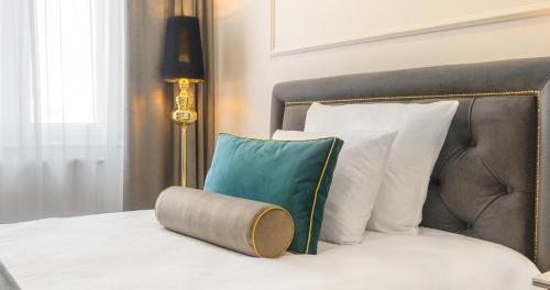 Postel nebo postele na pokoji v ubytování Hotel Pavco