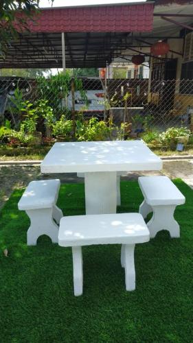 Jardín al aire libre en Grandpa House 爷爷老家