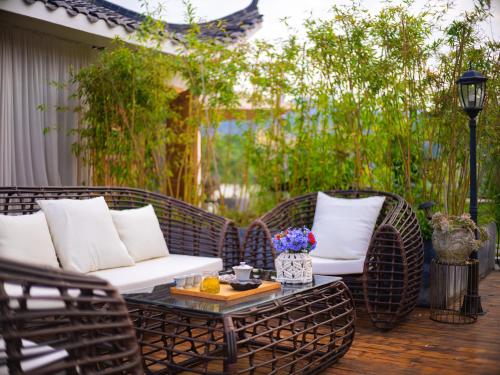 Jardín al aire libre en Wang Yun Residence Boutique Homestay