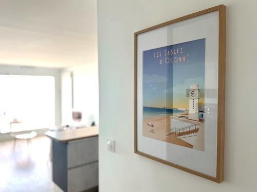Appartement refait à neuf - Superbe vue Grande Plage des Sables - 2 pers
