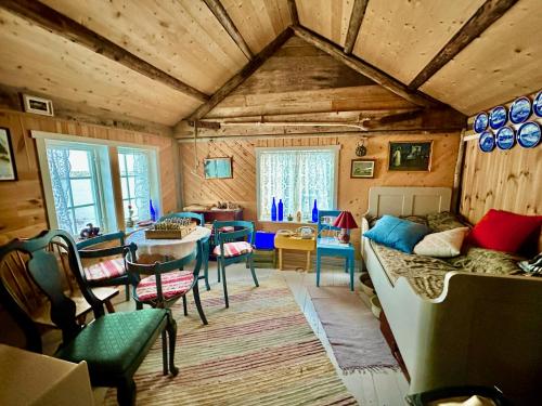Χώρος καθιστικού στο Kleivan Cabin Lofoten