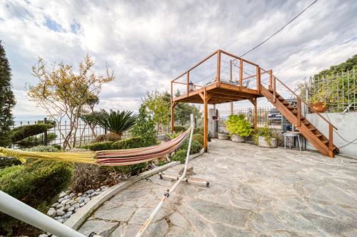 Κήπος έξω από το Magical View Studios 2 Asproneri, Kamena Vourla