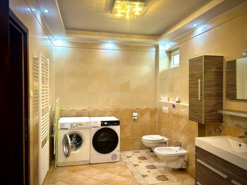 Koupelna v ubytování Bikeaway Guesthouse