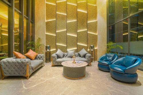 Zona de estar de Hotel Levelup Signature