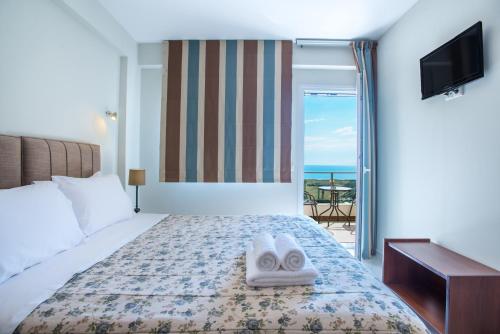 Voodi või voodid majutusasutuse Orizontas Residencies toas