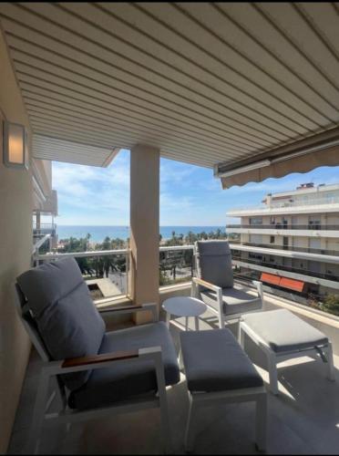 Grand appartement superbe vue mer, plage principale de Salou