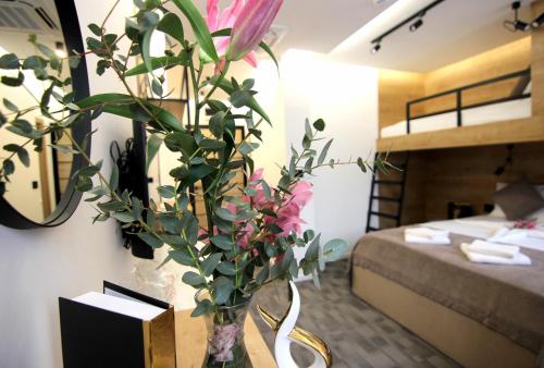 Postel nebo postele na pokoji v ubytování Hotel NPL CODE