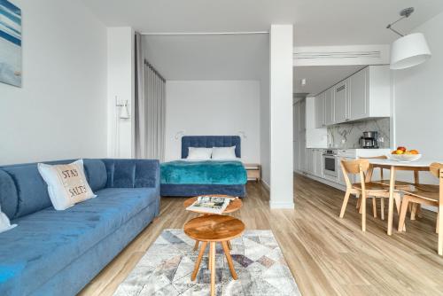 Χώρος καθιστικού στο Apartamenty Marina z widokiem na morze