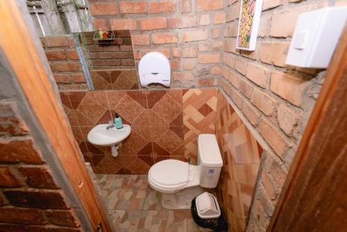 Kúpeľňa v ubytovaní Cabaña Kinti Yuraq en Kinti Wasi