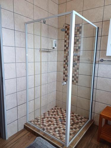 Koupelna v ubytování Cura Lodge
