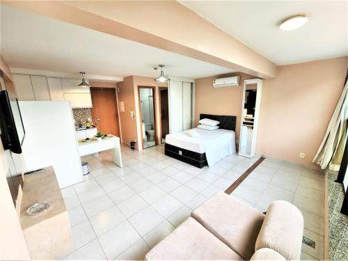 Postel nebo postele na pokoji v ubytování Bloco E, apartamento 20 · Parque Norte amplo, aconchegante