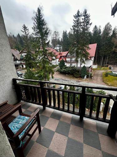 Balkoni atau teres di Willa Jawor