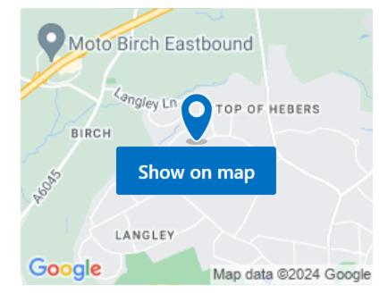a map of moto british eastbourne and show on map at Double Bedroom WD Greater Manchester in Middleton