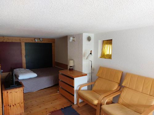 Χώρος καθιστικού στο Résidence Mirantin 2 - Studio 3 personnes proche des pistes et des commerces avec une belle vue sur les pistes - Résidence calme dans le village de Cha MAE-1844