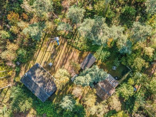 an overhead view of a group of houses and trees at Holiday home Nexø XX in Neksø