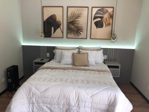 Postel nebo postele na pokoji v ubytování Loft Próximo ao Teleférico