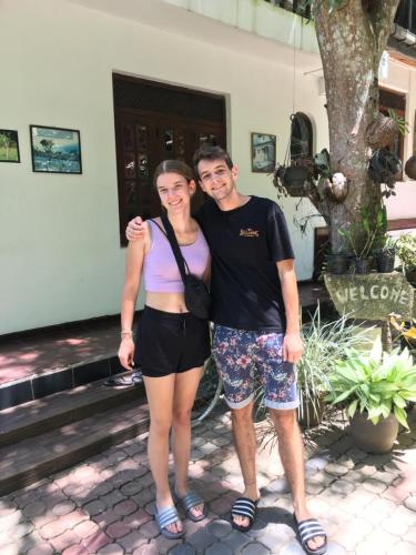 a man and a woman posing for a picture at Villa25 Homestay free pick up from the centre in Kandy