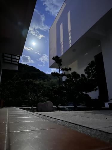 a view from the outside of a building at Dawn Valley in Green Island
