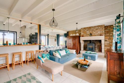 100m de la plage - maison pour 10 personnes