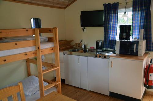 Kuchyň nebo kuchyňský kout v ubytování Åbyggeby Landsbygdscenter