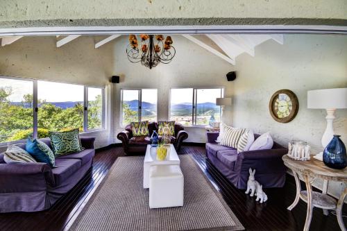 Χώρος καθιστικού στο Francolin Lodge