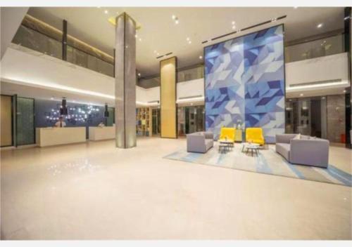 Lobby o reception area sa Echarm Hotel Fuzhou Yantai Mountain Olympic