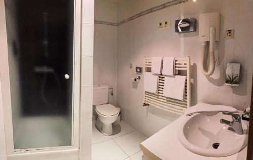 Koupelna v ubytování HOTEL BORNEM