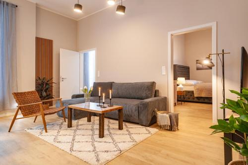 Posezení v ubytování STING Residence Platan