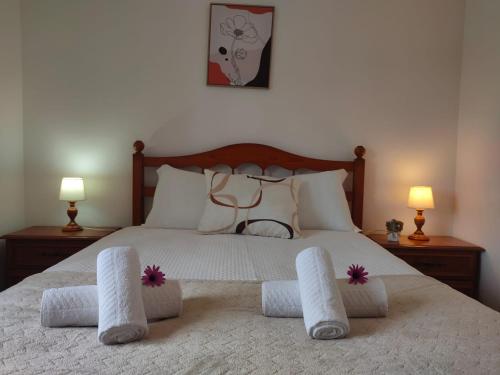 Postel nebo postele na pokoji v ubytování Lodge & Hike Almograve