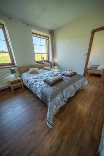 Postel nebo postele na pokoji v ubytování Wellness Penzion Life