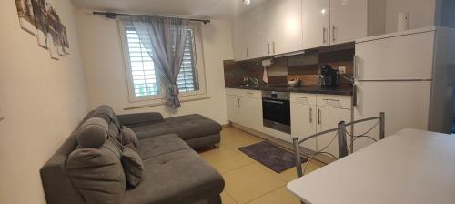 Kuchyň nebo kuchyňský kout v ubytování Gästehaus Spring