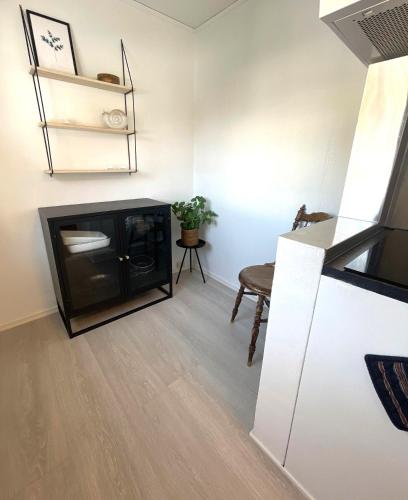 Dapur atau dapur kecil di Hytte i Svolvær