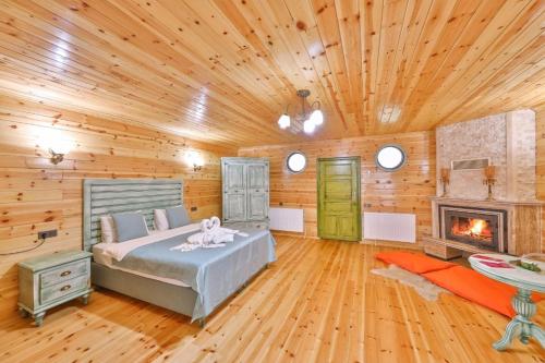 Postel nebo postele na pokoji v ubytování Agva Teras Garden Hotel & Bungalow