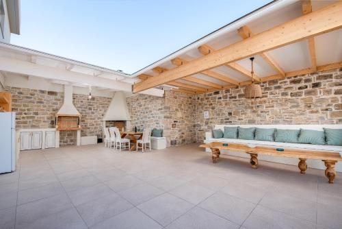 Χώρος καθιστικού στο Delfini Villas 1, 2, 3, 4, 5, 6 - Kalamaki